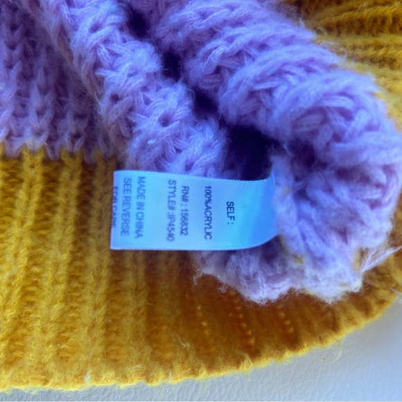 Bibi Chunky Knit Colorful Striped Sweater Size XL - Picture 6 of 9